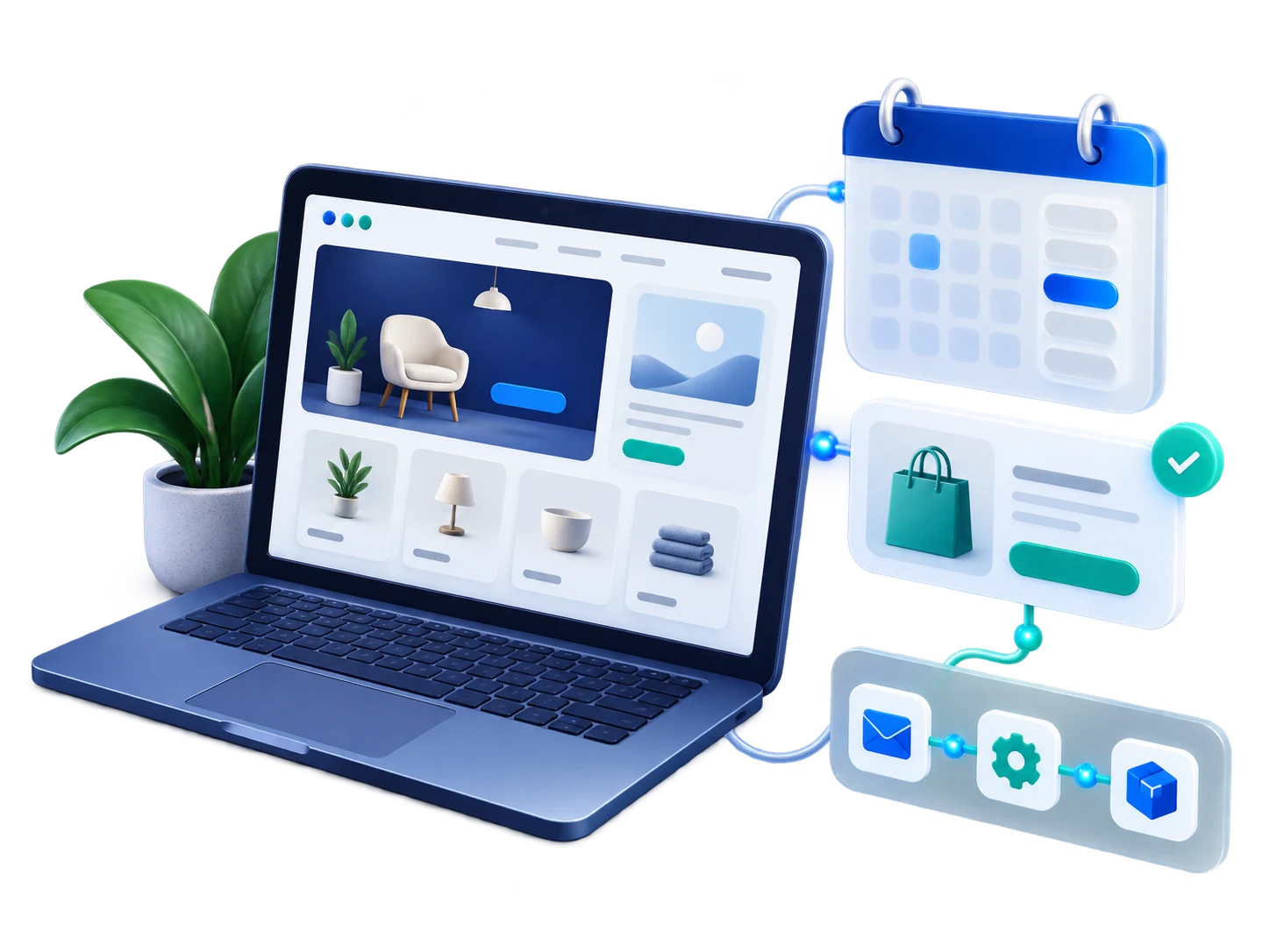 Sistema digital integrado con web, reservas, tienda y automatizaciones